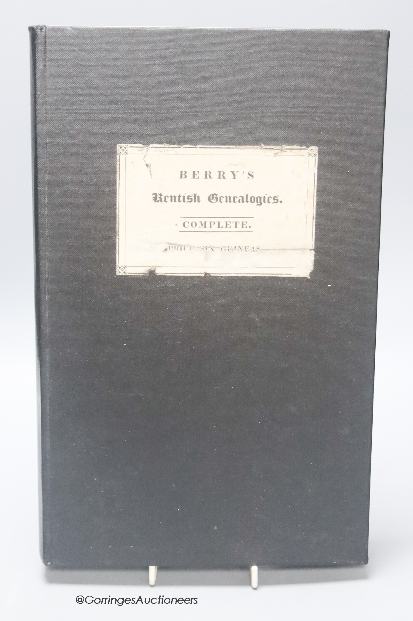 Berry, William - County Genealogies: Pedigrees of the Families in the County of Kent, folio, rebound, London, 1830 and St. Andrews Church, Edinburgh [The Bannatyne Club] - Liber Cartarum Prioratus Sancti Andree in Scotia